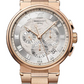 Breguet Marine Chronograph Rose Gold 42.3 MM - Rose Gold Bracelet - Silver Dial - 5527BR/12/RW0