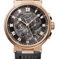 Breguet Marine Chronograph Rose Gold 42.3 MM - Black Rubber Strap - Black Dial - 5527BR/12/5WV