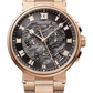 Breguet Marine Chronograph Rose Gold 42.3 MM - Rose Gold Bracelet - Black Dial - 5527BR/G3/RW0