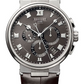 Breguet Marine Chronograph Titanium 40 MM - Brown Leather Strap - Sunburst Slate Grey Dial - 5527TI/G2/9WV