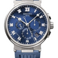 Breguet Marine Chronograph Titanium 42.3 MM - Blue Rubber Strap - Blue Dial - 5527TI/Y1/5WV