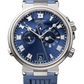 Breguet Marine Titanium 40 MM - Blue Rubber Strap - Blue Dial -  5547TI/Y1/5ZU