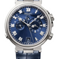 Breguet Marine Titanium 40 MM - Blue Leather Strap - Blue Dial -  5547TI/Y1/9ZU