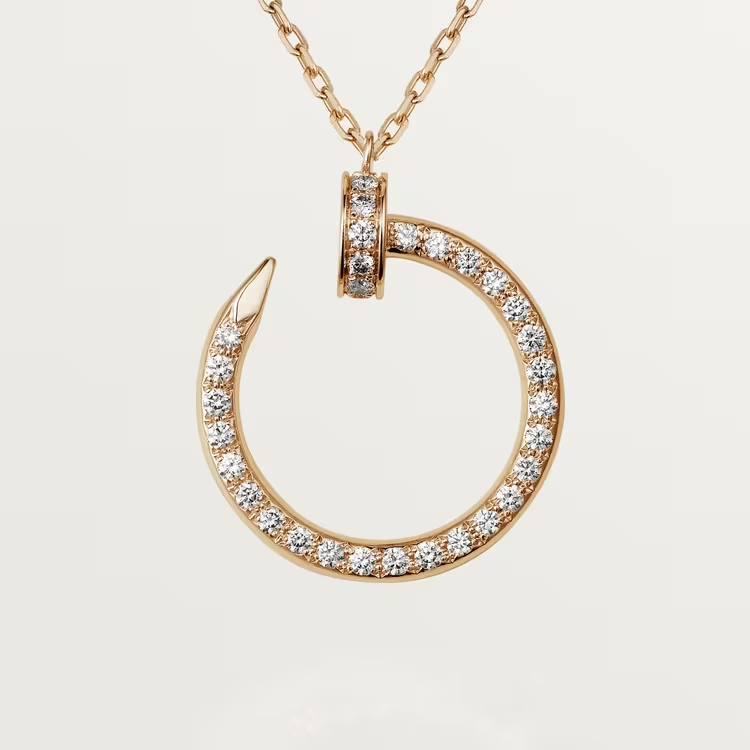 Cartier Just Un Clou Necklace - Rose Gold Diamonds - B7224894