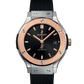 Hublot Classic Fusion Titanium King Gold 38 MM - Black Rubber Strap - Rose Gold Bezel - Black Dial - 565.NO.1480.RX