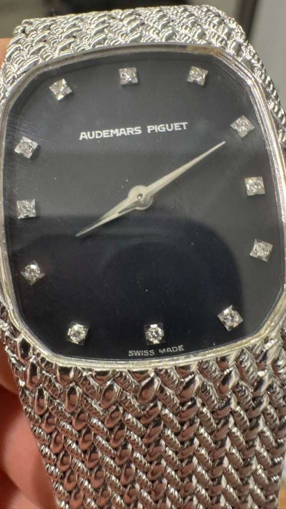 Audemars Piguet - Vintage Cobra - 32 MM - White Gold - Blue Diamond Dial - 56525