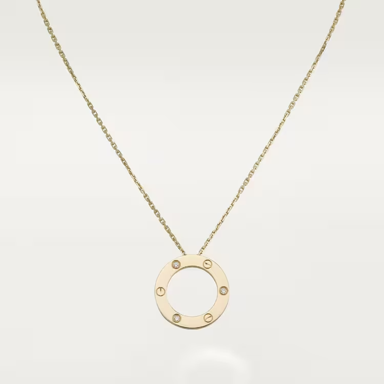 Cartier Love Necklace - Yellow Gold - Diamonds - B7014500