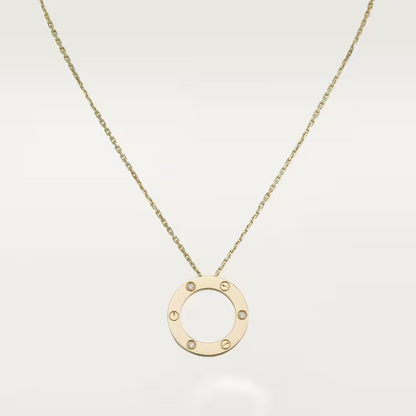 Cartier Love Necklace - Yellow Gold - Diamonds - B7014500