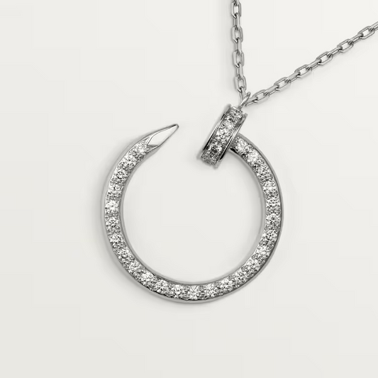 Cartier Just Un Clou Necklace - White Gold Diamonds - B7224898