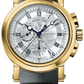 Breguet Marine Chronograph Yellow Gold 42 MM - Black Rubber Strap - Silver Dial - 5827BA/12/5ZU