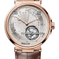 Breguet Marine Équation Marchante Rose Gold 43.9 MM - Brown Leather Strap - Silver Gold Dial -  5887BR/12/9WV