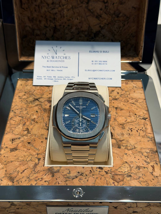 Patek Philippe Nautilus Chronograph - 40th Anniversary Limited Edition - 44 MM - White Gold - 5976/1G-001