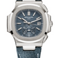 Patek Philippe Nautilus - Flyback Chronograph - 40.5 MM - White Gold - 5980/60G  nyc watcher nyc watches