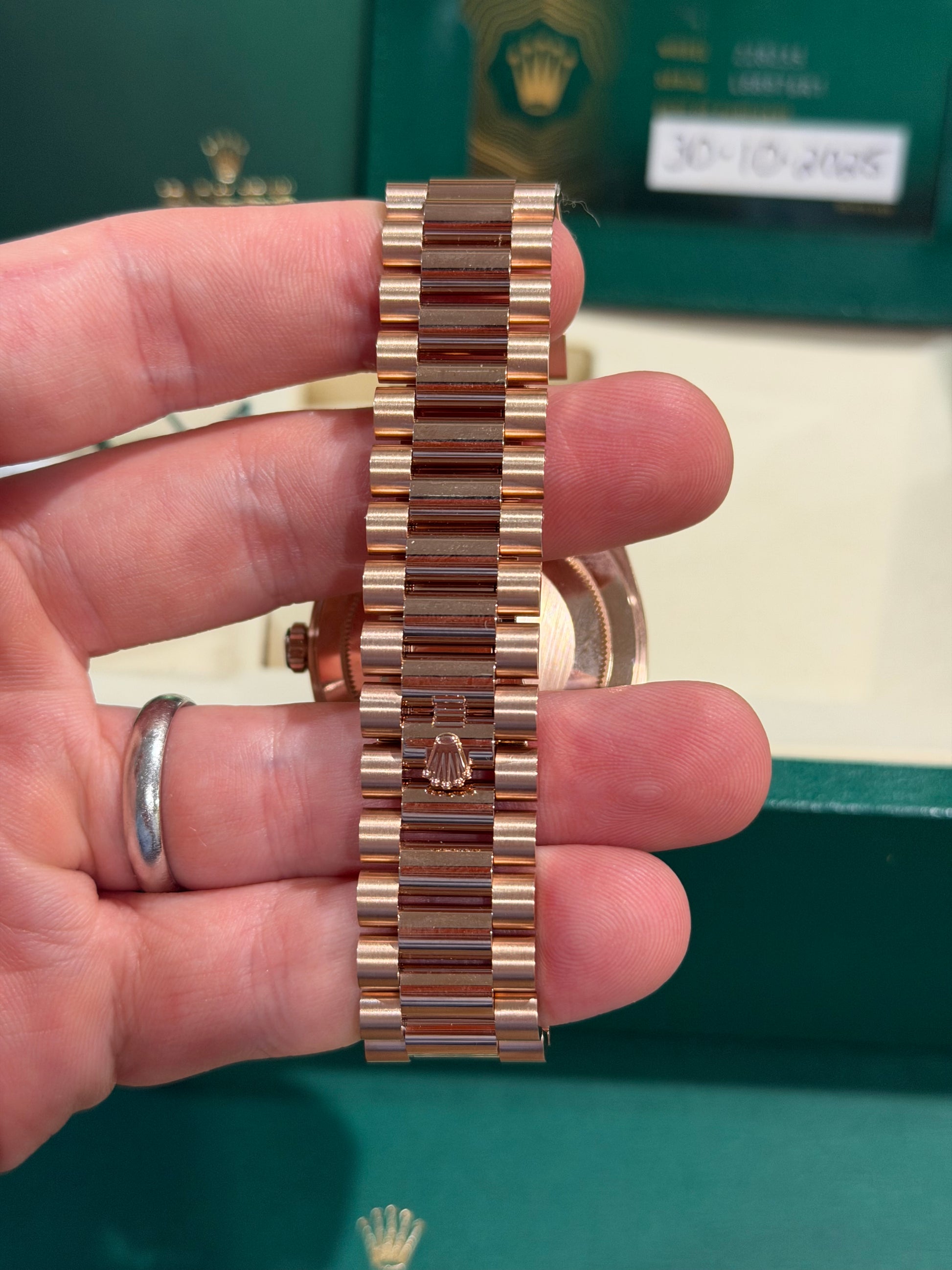 Rolex Day-Date - 40 MM - Rose Gold - MoP Baguette Dial - 228235-0056