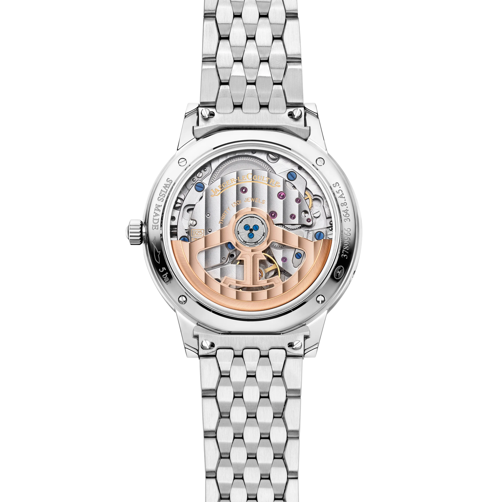 JLC - Rendez-Vous Classic Moon - 34 MM - Stainless Steel - Silvered-Gray Guilloché Diamond Dial - Diamond-Set Bezel - Stainless Steel Strap - Q3578131