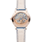 JLC - Rendez-Vous Jewellery Shooting Star - Limited Edition - 36 MM - Pink Gold - Shooting Star Motif Dial - Diamond-Set Bezel - Blue Leather Strap - Q36424C2