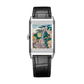 JLC - Reverso Tribute Enamel Hokusai Waterfalls Limited Edition - Roben Waterfall - 45.6 MM x 27.4 MM - White Gold - Chestnut Brown Guilloché Enamel Dial - Black Leather Strap - Q39334T7