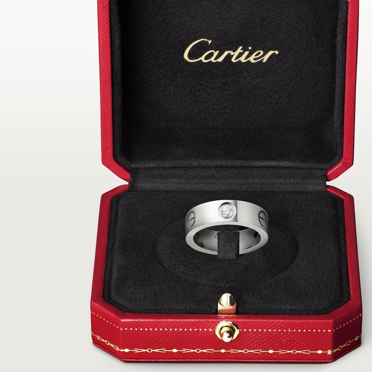 Cartier Love Ring - White Gold - Diamonds - B4032500