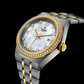 Tudor Royal - 28 MM - Steel & Yellow Gold - Diamond Bezel - MoP Roman Diamond Dial - M28323-0001