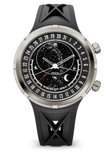 Patek Philippe Grand Complications - White Gold - 47 MM - Composite Strap - Celestial Sunrise & Sunset - 6105G-001