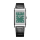 JLC - Reverso Tribute Saam Comes To Alburz - Limited Edition - 45.6 MM x 27.4 MM - White Gold - Green Guilloché Enamel Dial - Black Leather Strap - Q39334S3