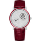 Piaget Altiplano - White Gold 41 MM - Red Leather Strap - Diamond Bezel - Diamond Dial - G0A47032