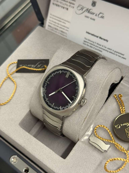 H. Moser & Cie Streamliner Centre Seconds Stainless Steel 40 MM - Purple Haze Dial - 6201-1201