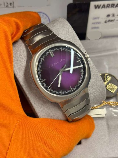 H. Moser & Cie Streamliner Centre Seconds Stainless Steel 40 MM - Purple Haze Dial - 6201-1201