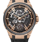 Ulysse Nardin Blast Hourstriker Rose Gold and Titanium Case 45 MM - Black Leather Strap - Black Dial - 6215-400/02