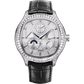 Piaget Polo Emperador - White Gold 46.5 MM - Black Leather Strap - Diamond Bezel - Diamond Skeleton Dial - G0A35020