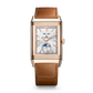 JLC - Reverso Tribute Duoface Calendar - 49.4 MM x 29.9 MM - Pink Gold - Silvered-Gray/Dark Gray Dial - Brown/Black Leather Strap - Q3912532