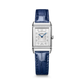JLC - Reverso Classic Duetto - 34.2 MM x 21 MM - Stainless Steel - Silver/Blue Dial - Diamond-Set Case - Blue Leather Strap - Q2668423