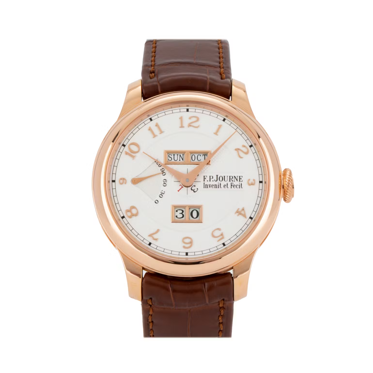 F.P. Journe Classique Quantieme Perpetual Rose Gold 42 MM - Brown Leather Strap - White Dial - QP G 42 WHG nyc watcher nyc watches