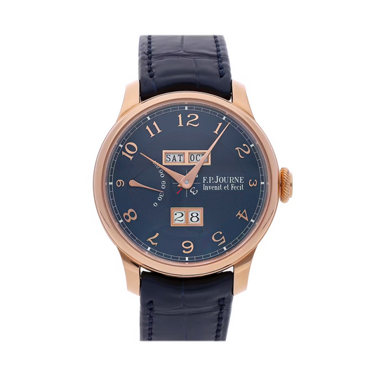 F.P. Journe Boutique Quantieme Perpetual Rose Gold 40 MM - Blue Leather Strap - Blue Dial - QP G 40 A BLG nyc watcher nyc watches