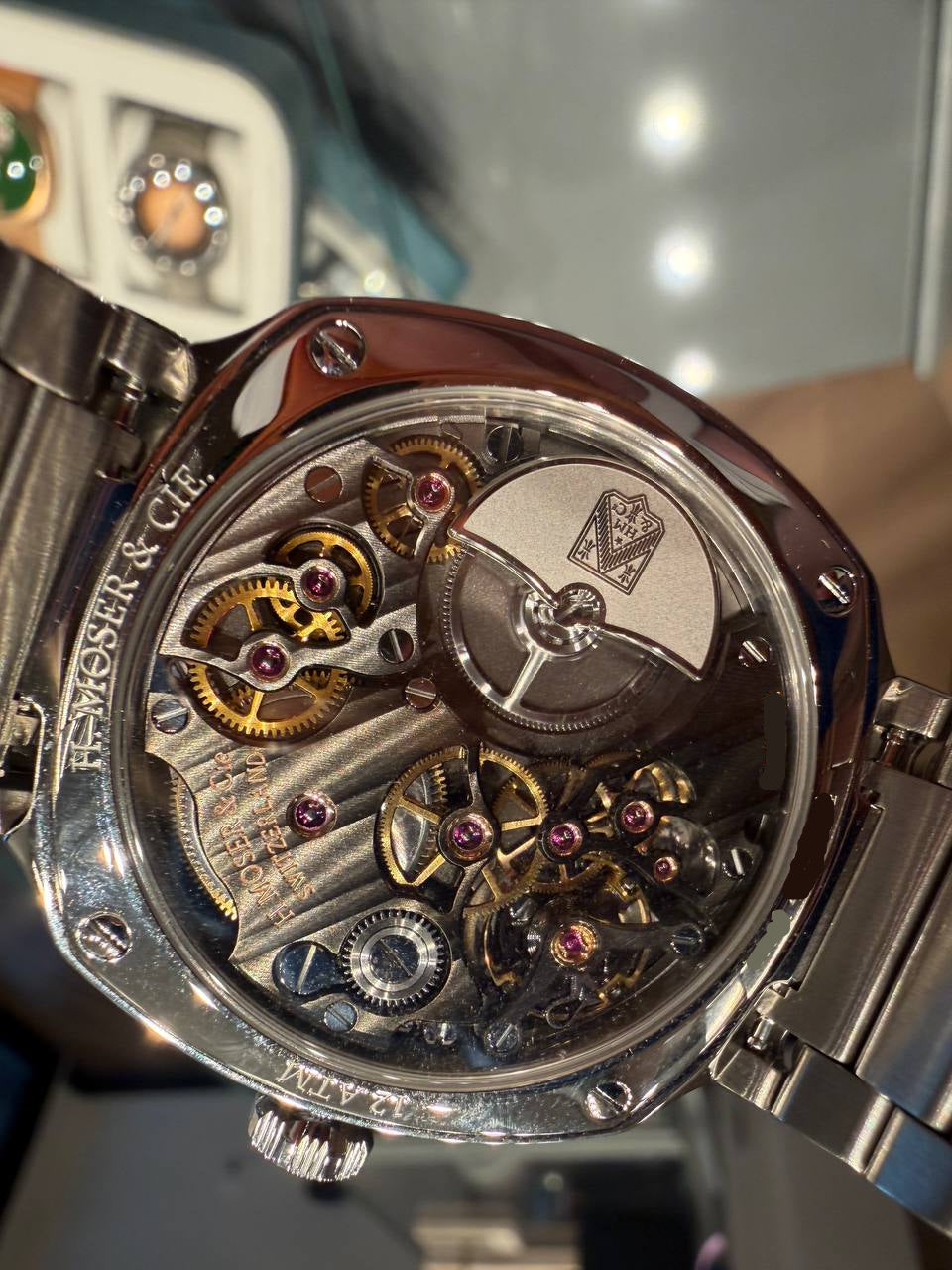 H. Moser & Cie Streamliner Small Seconds Blue Enamel - Stainless Steel - 39 MM - Aqua Blue Fumé Enamel Dial - Stainless Steel Bracelet - 6500-1200