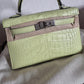 Hermès Kelly Sellier 20 - Jaune Bourgeon Matte Alligator Leather - Palladium Hardware - K20JBMAPHW