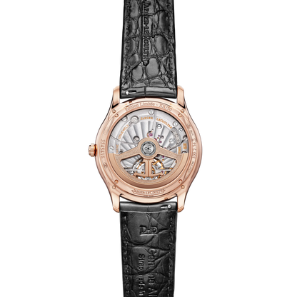 JLC - Master Ultra Thin Tourbillon Enamel - Limited Edition - 40 MM - Pìnk Gold - Anthracite Gray Guilloché Dial - Black Leather Strap - Q13224E2