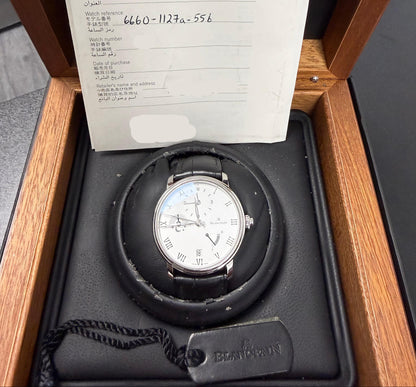 Blancpain - Villeret Demi-Fuseau Horaire - 40 MM - Steel Case - White Dial - 6660 1127A 55B