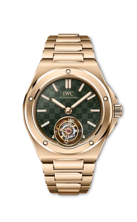 IWC Ingenieur Tourbillon 41 Limited Edition - 5N Gold - 41.6 MM - Green Dial - IW345901
