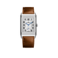 JLC - Reverso Classic Duoface Small Seconds - 47 MM x 28.3 MM - Stainless Steel - Silvered-Gray/Black Dial - Brown Leather Strap - Q3848423