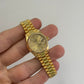 Rolex Datejust - 26 MM - Yellow Gold - President Bracelet - Fluted Bezel - Champagne Diamond Dial - 68178 chdp