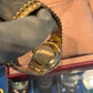 Rolex Datejust - 26 MM - Yellow Gold - President Bracelet - Fluted Bezel - Champagne Diamond Dial - 68178 chdp