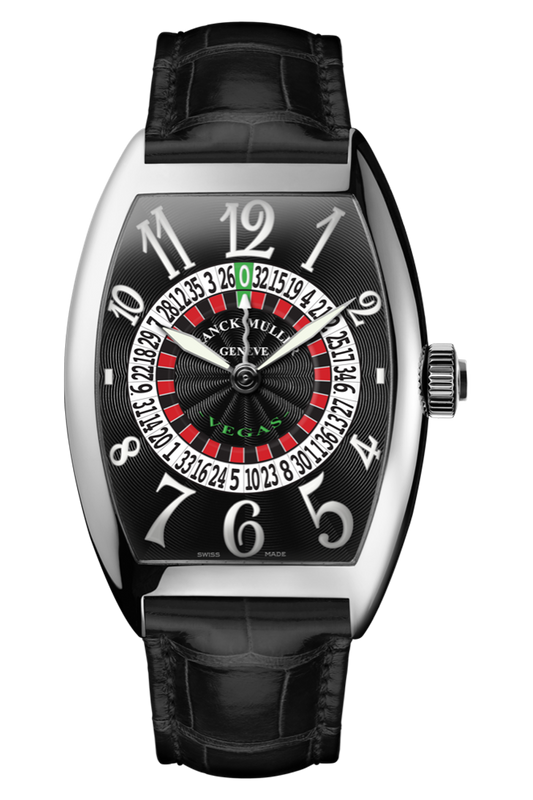 Franck Muller Cintrée Curvex Vegas Ace - 47 MM - Steel - Black Arabic Dial - 6850VEGASWGB