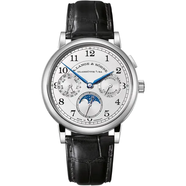 A.Lange & Söhne - 1815 Annual Calendar - Moonphase - 40 MM - White Gold - White Dial - 414.028  nyc watcher nyc watches