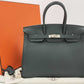 Hermès Birkin Sellier 25 - New Vert Foncé Togo - Palladium Hardware - B25VFTPHW