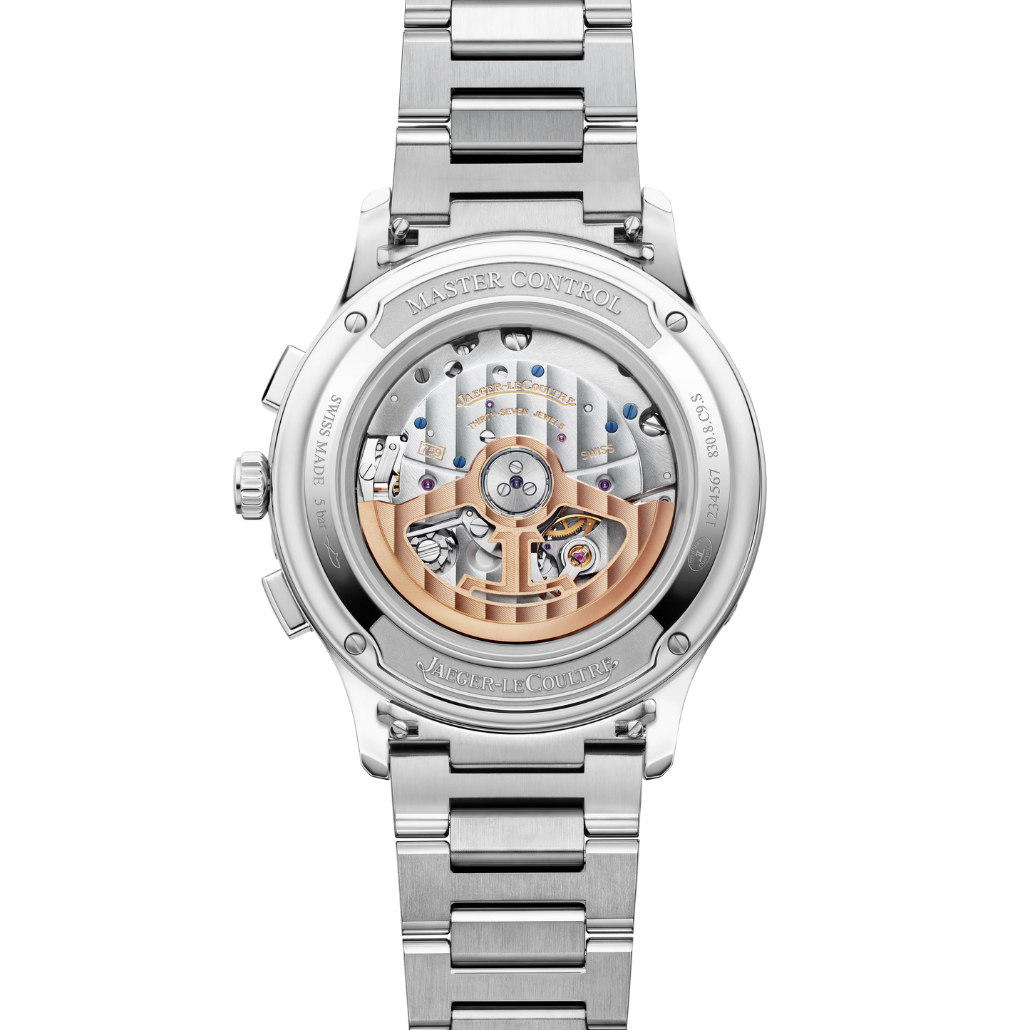 JLC - Master Control Chronograph Calendar - 40 MM - Stainless Steel - Silvered-Gray Dial - Stainless Steel Bracelet - Q4138130