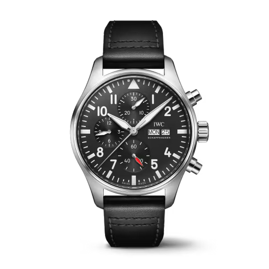 IWC Pilot's - Chronograph - Steel - 43 MM - Black Dial - IW378001  nyc watcher nyc watches