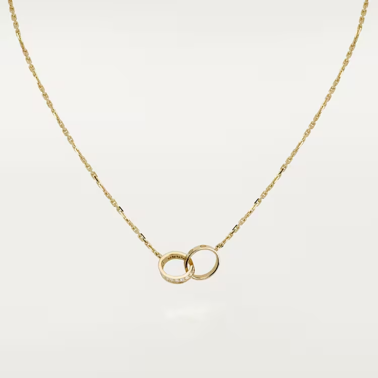 Cartier Love Necklace - Yellow Gold - Diamonds - B7013800