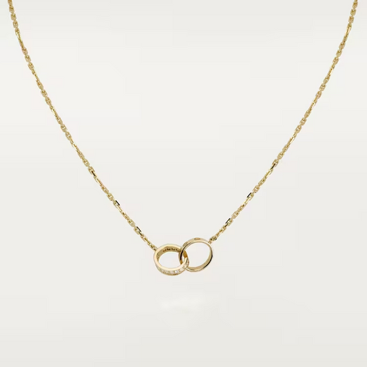 Cartier Love Necklace - Yellow Gold - Diamonds - B7013800