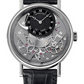 Breguet Tradition White Gold 40 MM - Black Leather Strap - Black & Grey Dial - 7057BB/G9/9W6